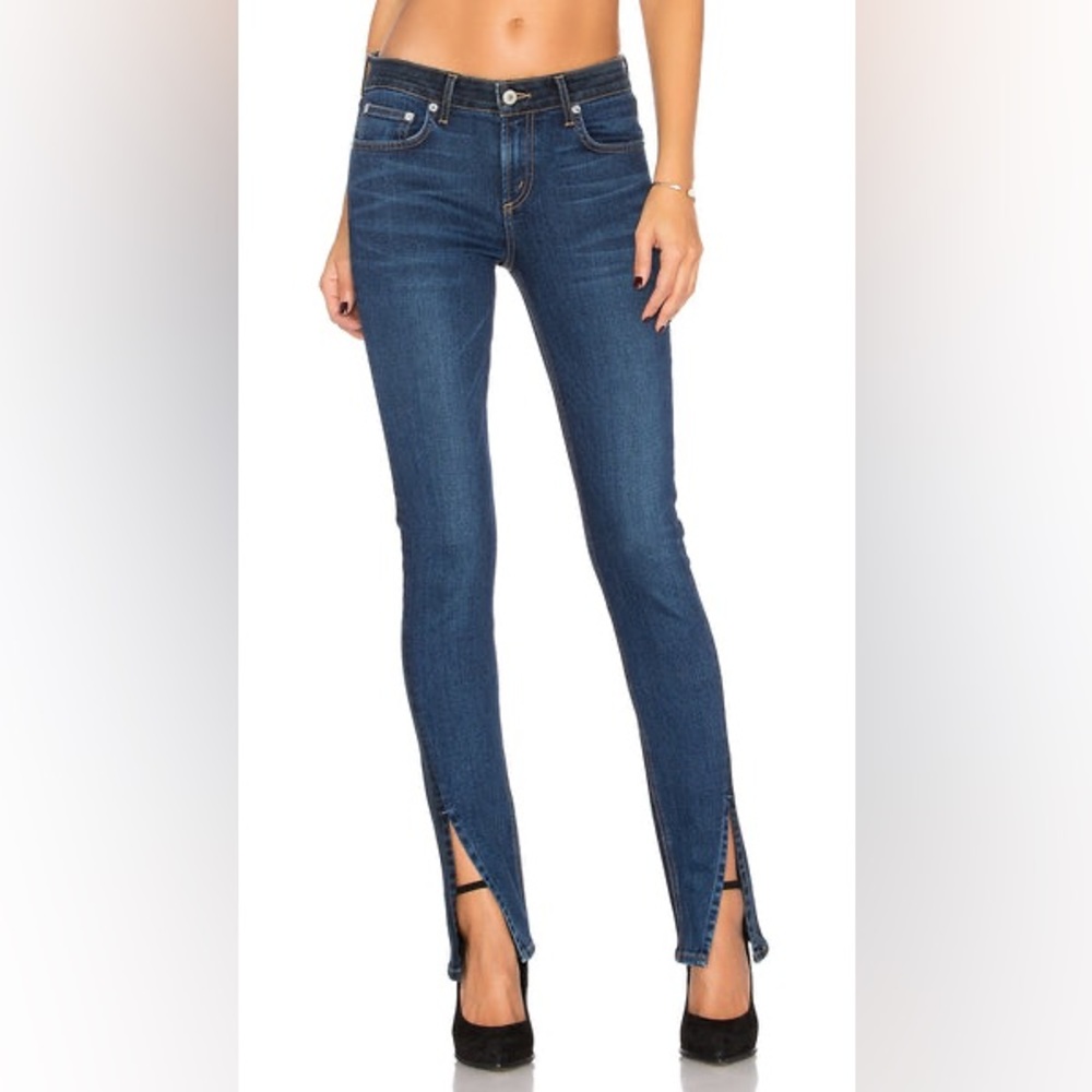 NWT Tularosa Sage Twist Skinny Jeans Morocco Split Ankle Jeans 28 & 29 Revolve